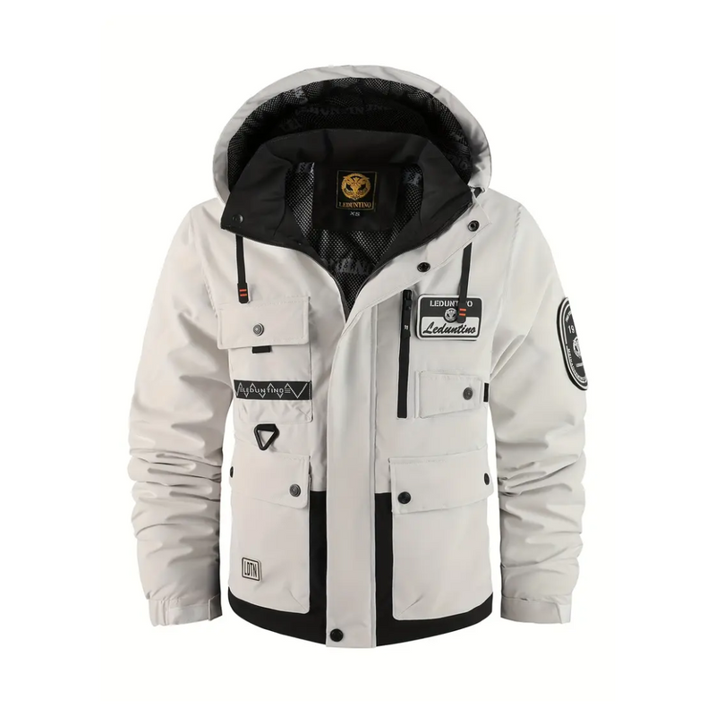 Gewatteerd Heren Outdoorjack met afneembare capuchon – Henrik