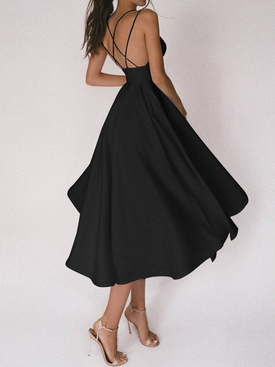Strappy V-Neck Dress - Noa