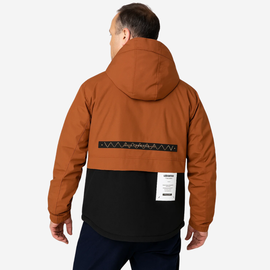 Gewatteerd Heren Outdoorjack met afneembare capuchon – Henrik