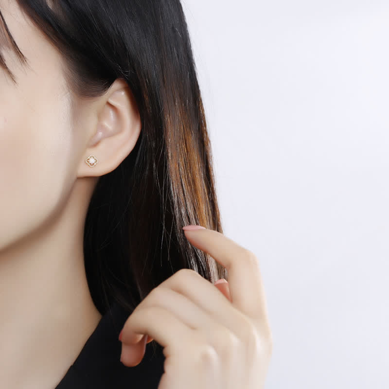 Delicate Vintage Earrings with Opal - Seraphina