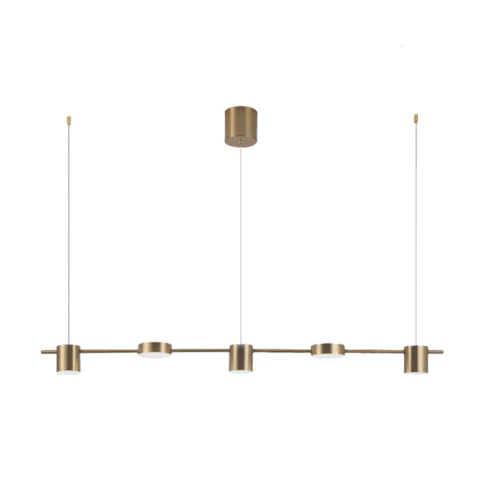 Nowoczesna aluminiowa lampa wisząca - AuraDrum
