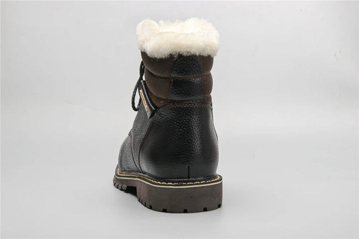 Sammy Jackson™ Leren Winterlaarzen | Met heerlijk warme wollen voering