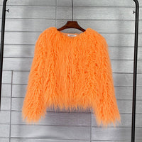 Stylish Women's Faux Fur Coat – Soraya
