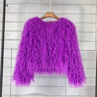 Stylish Women's Faux Fur Coat – Soraya