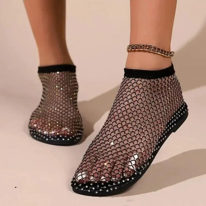 Comfortable & shiny ballerinas with non-slip sole - Lyra