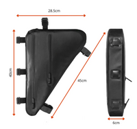 TriFrame Bike Bag | Keep all your belongings dry and safe during rainy bike rides!