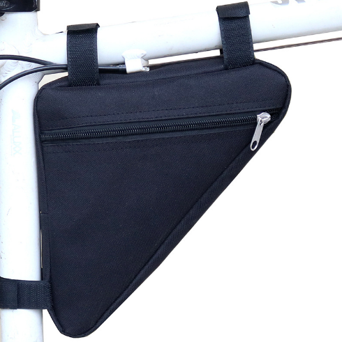 TriFrame Bike Bag | Keep all your belongings dry and safe during rainy bike rides!