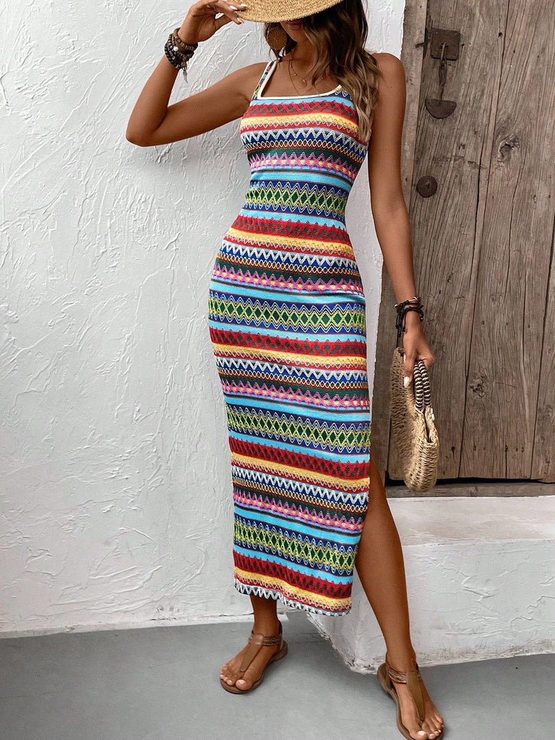 Ibiza-Style Beach Dress with Bohemian Flair – Solea