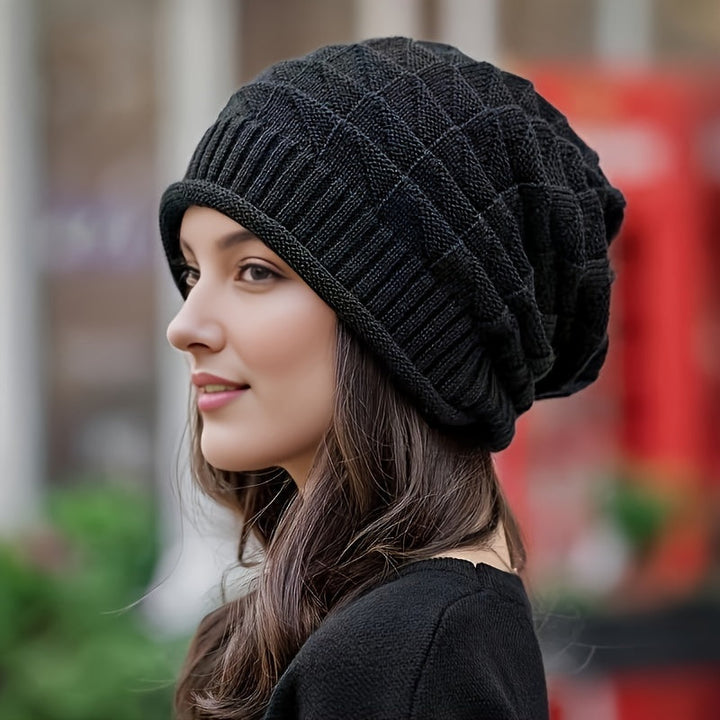 Knitted Women's Hat, Light & Stretchy for Spring and Autumn – Alina