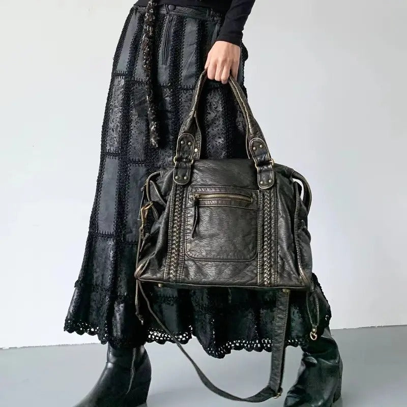 Vintage Leren Handtas - Marisol