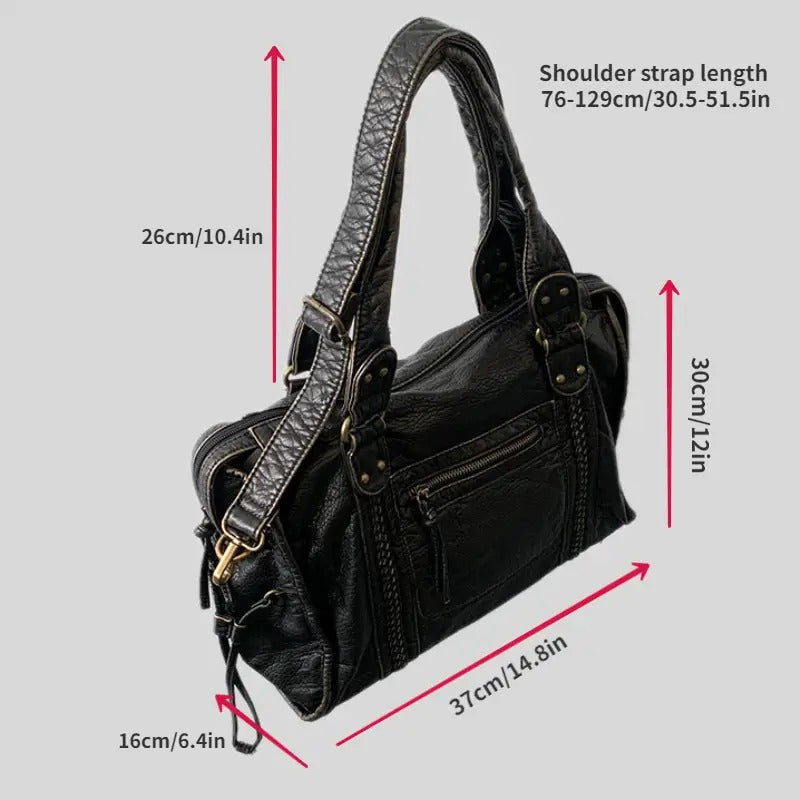 Vintage Leren Handtas - Marisol