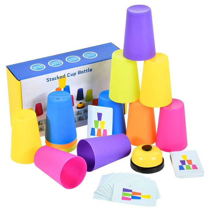 Educational Stacking Cup Puzzle Game - StackSmart