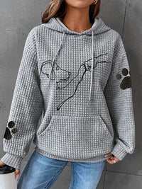 Warm Women's Hoodie with Dog Design – Selma