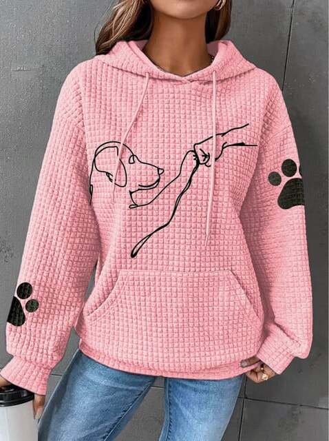 Warm Women's Hoodie with Dog Design – Selma