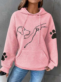 Warm Women's Hoodie with Dog Design – Selma