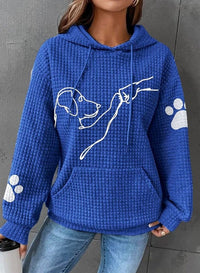 Warm Women's Hoodie with Dog Design – Selma