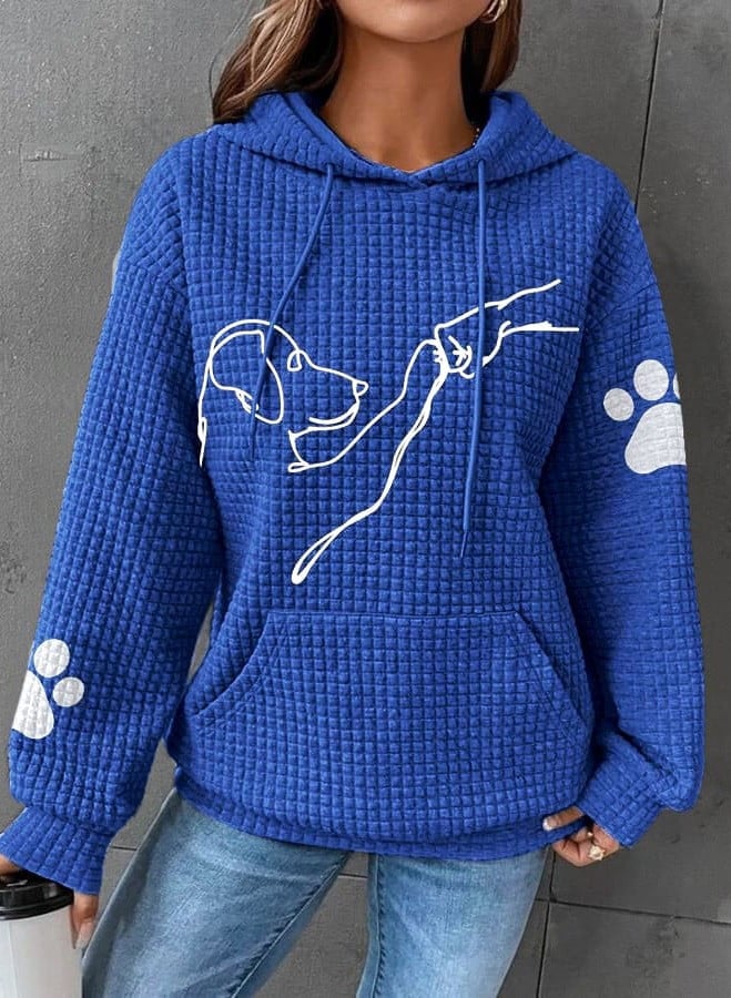 Warm Women's Hoodie with Dog Design – Selma