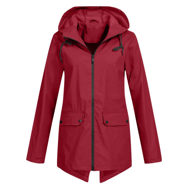 Trendy Dames Regenjas met Capuchon - Liora