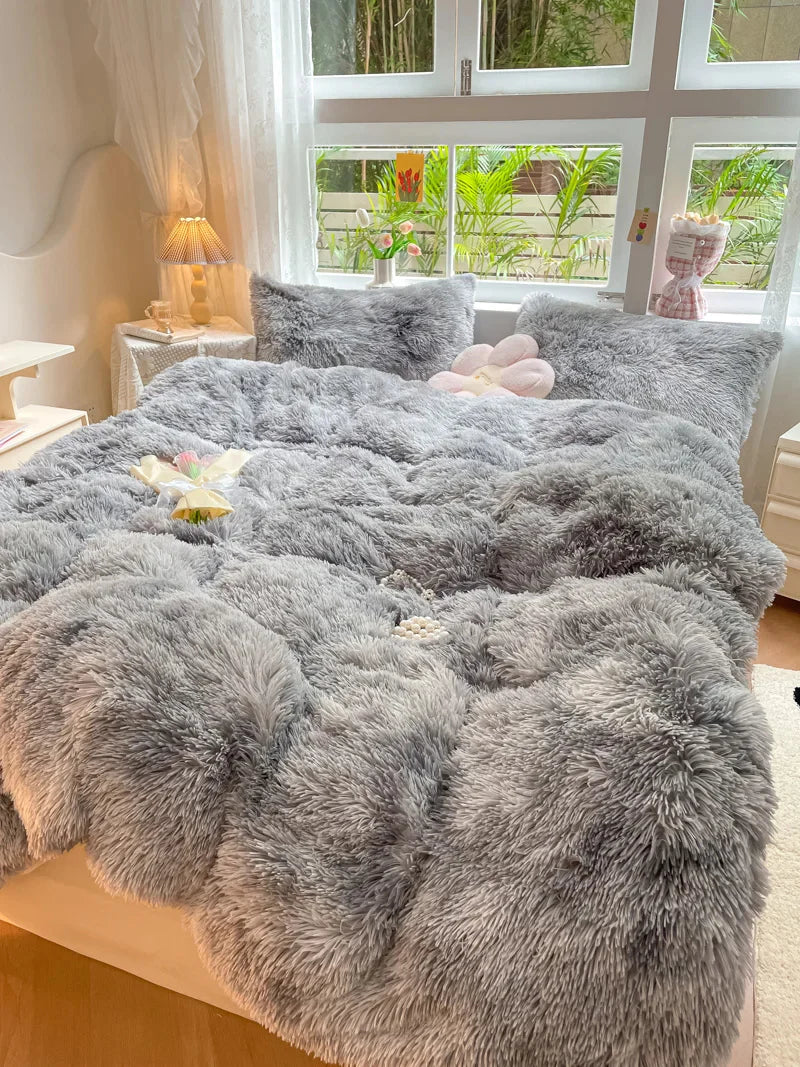 Candy-Colored Soft Duvet Cover - FluffCandy