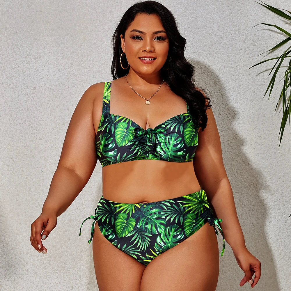 Sammy Jackson™ Adele Plus-Size Bikini | Kleurrijk & Stijlvol