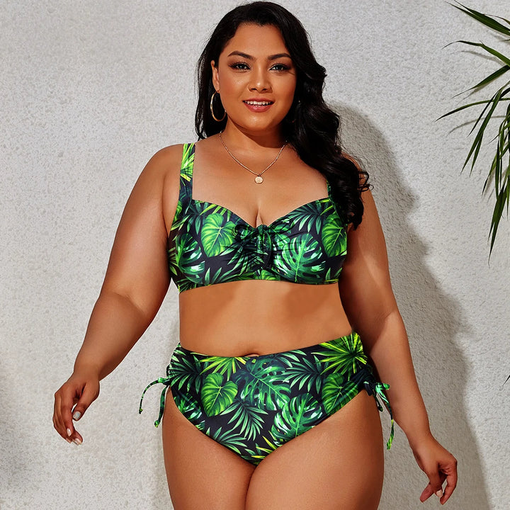 Sammy Jackson™ Adele Plus-Size Bikini | Kleurrijk & Stijlvol