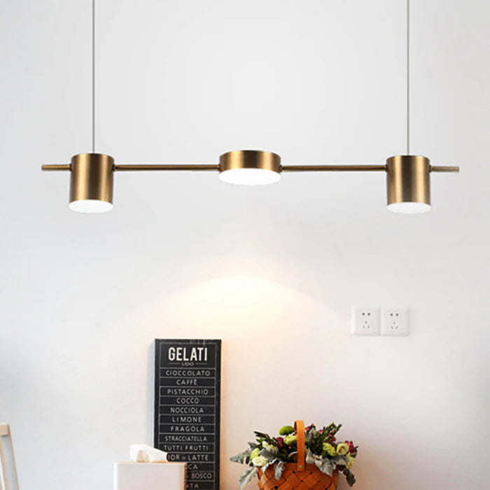 Nowoczesna aluminiowa lampa wisząca - AuraDrum