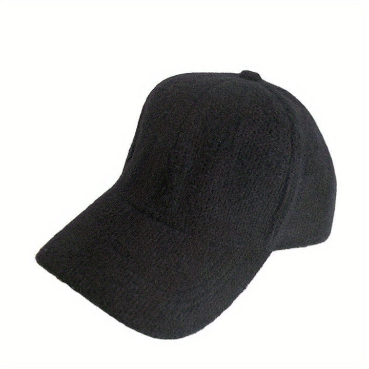 Warme dames baseballcap met imitatiebont voor de herfst en winter - Lorena