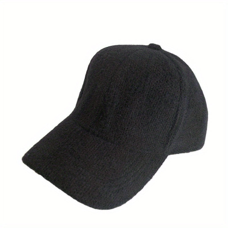 Warme dames baseballcap met imitatiebont voor de herfst en winter - Lorena