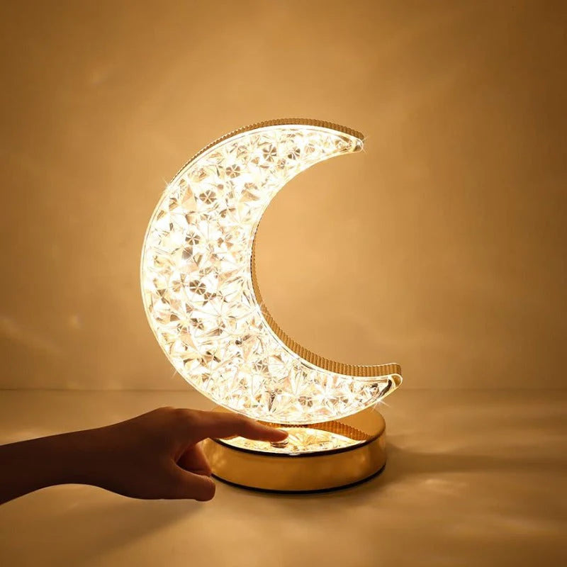 Magiczna kryształowa lampa stołowa z funkcją ściemniania - Celestia