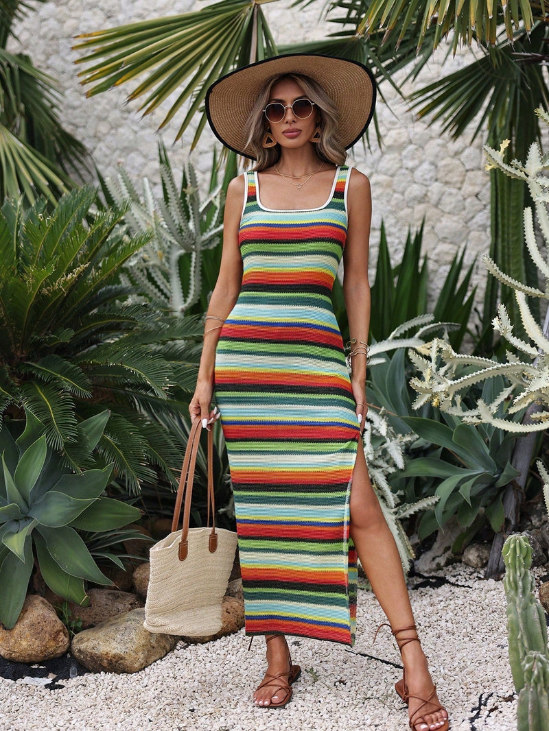 Ibiza-Style Beach Dress with Bohemian Flair – Solea