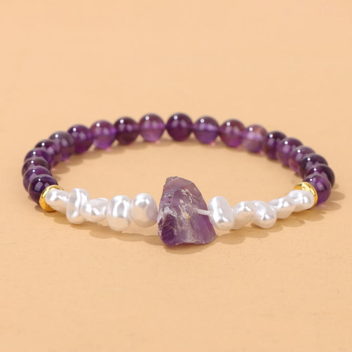 Natural Crystal Bead Bracelet - Eline