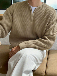 Loose Striped Knitted Sweater for Men - Ronan