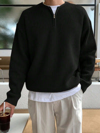Loose Striped Knitted Sweater for Men - Ronan