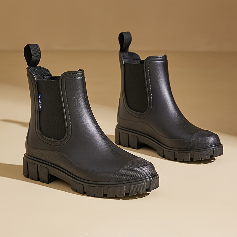 Women's Mid-Calf Waterproof Rain Boots with Non-Slip Sole – Selora