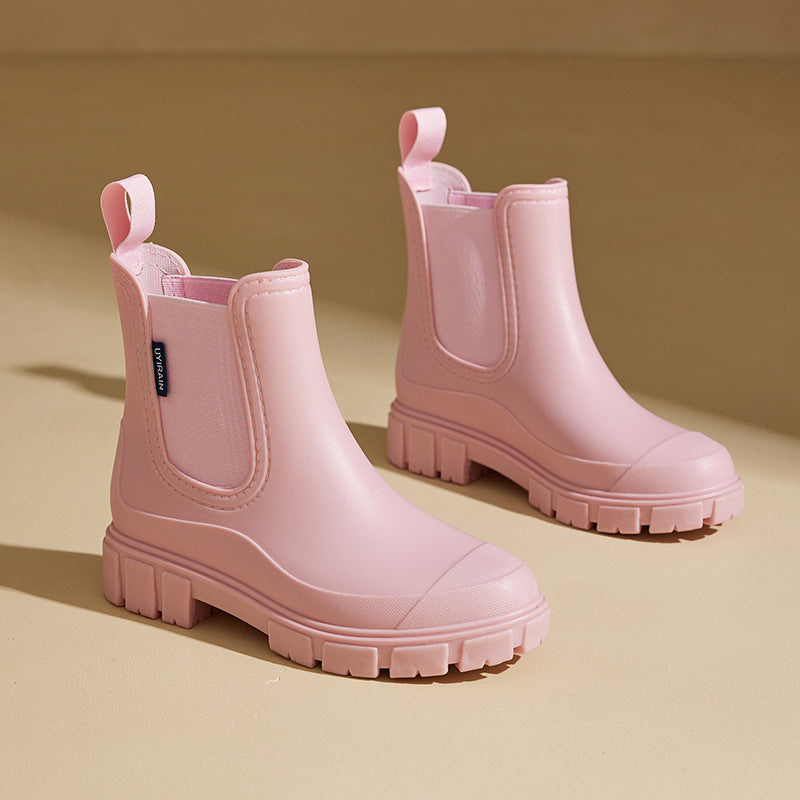 Women's Mid-Calf Waterproof Rain Boots with Non-Slip Sole – Selora