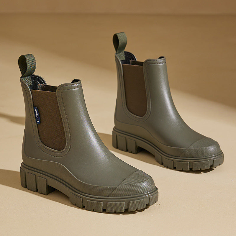 Women's Mid-Calf Waterproof Rain Boots with Non-Slip Sole – Selora