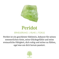Natural Peridot with Zircon Ring - Selene