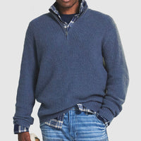 Business-Casual Men's Zip-Up Sweater - Vincent