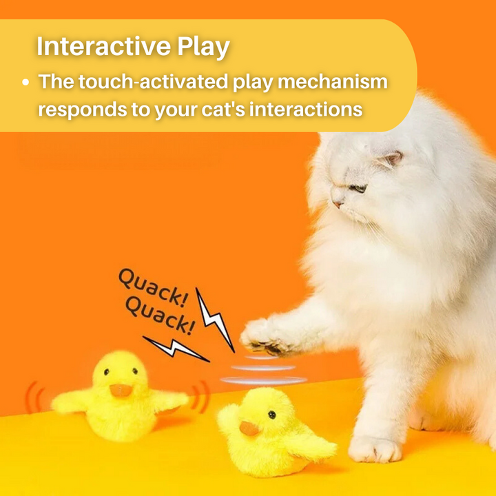Pluskająca Kaczka Zabawka dla Kotów - DuckDash™ (1+1 GRATIS)