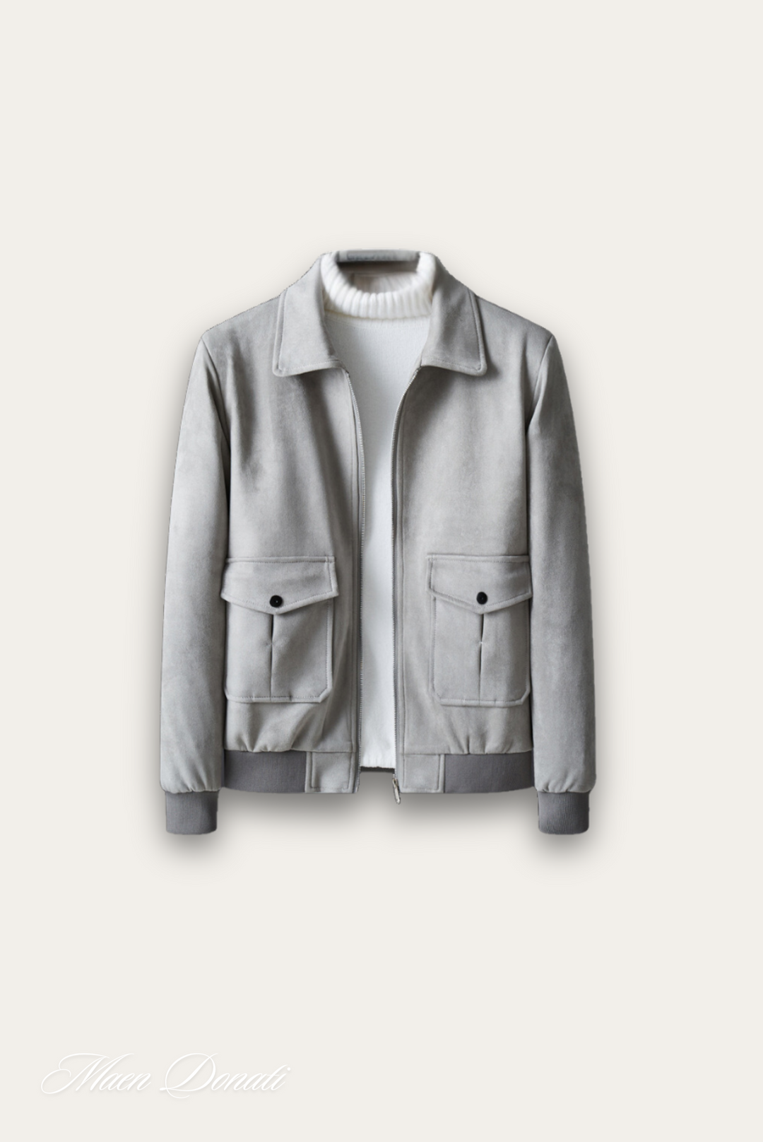 Trendy Gray Men's Jacket – Matteo