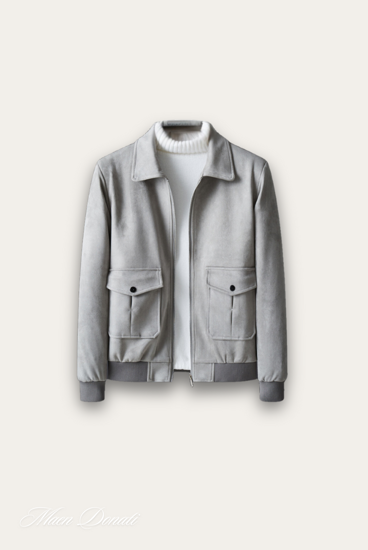 Trendy Gray Men's Jacket – Matteo