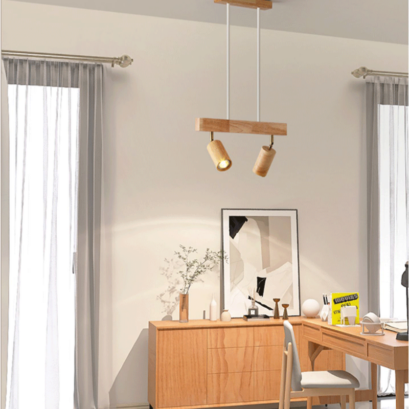 Adjustable Wooden Ceiling Spot Lamp - EcoLux