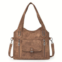Vintage-Stijl Vegan Leren Schoudertas - Marivelle