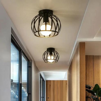 Trendy Industrial Ceiling Lamp with Open Design - ForgeLight