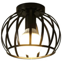 Trendy Industrial Ceiling Lamp with Open Design - ForgeLight