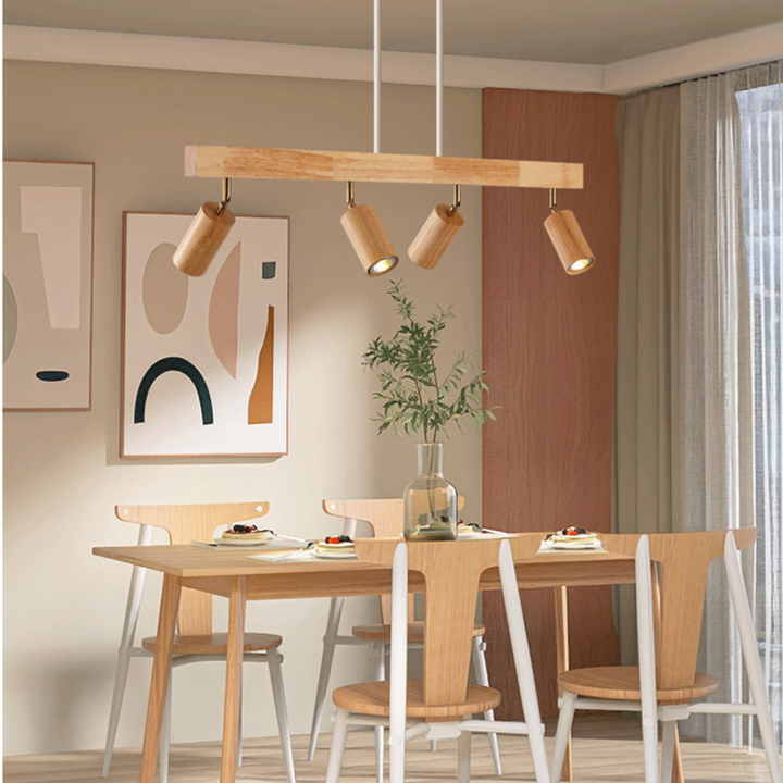 Adjustable Wooden Ceiling Spot Lamp - EcoLux