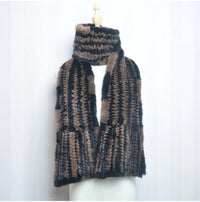 Sammy Jackson™ Knitted Scarf | Warm and stylish mink fur scarf