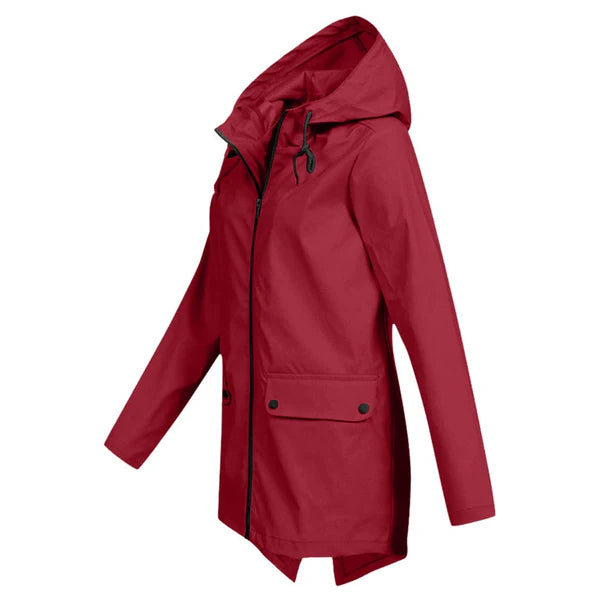 Trendy Dames Regenjas met Capuchon - Liora