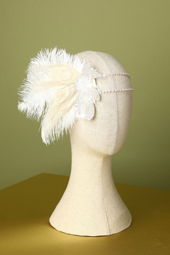 1920s Style Feather Flapper Headband - Charleston