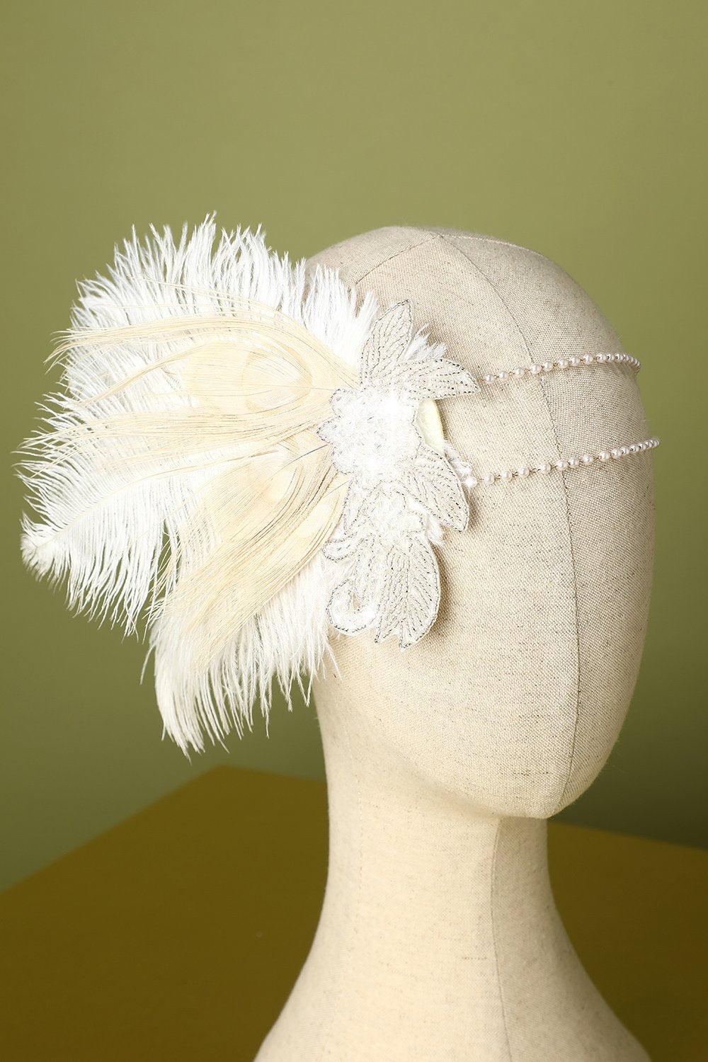 1920s Style Feather Flapper Headband - Charleston